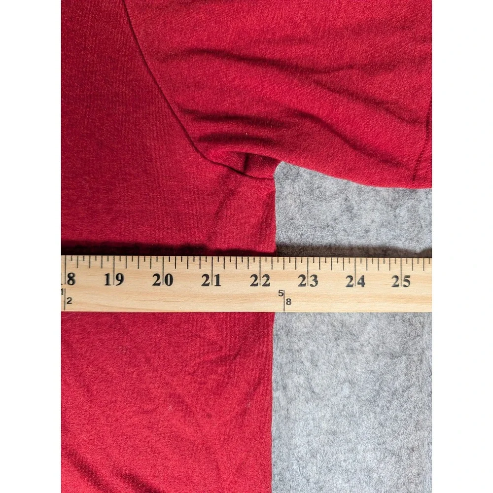 The North Face Mens FlashDry Short Sleeve Performance Tee Red Heathered Logo